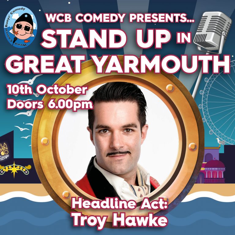 Square Poster WCB Comedy Great Yarmouth October 2025