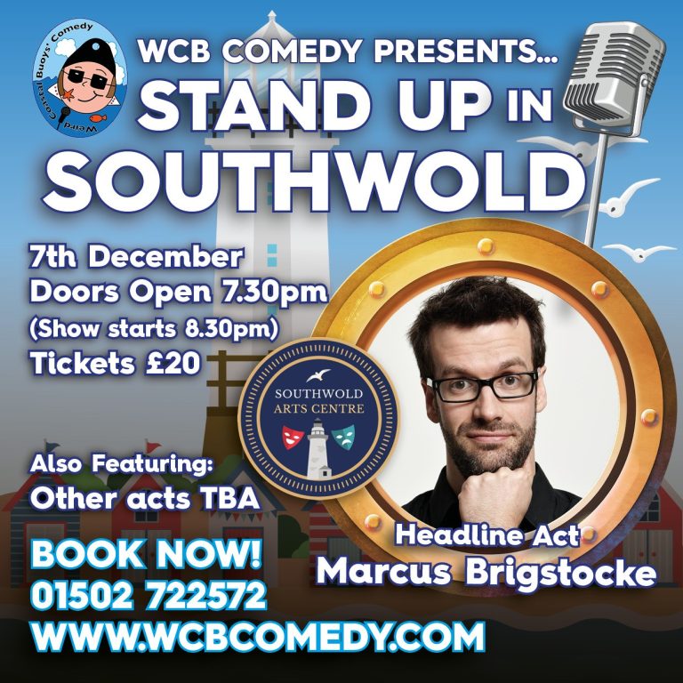 thumbnail_Poster for WCB Comedy Southwold Square Website Version December 2024